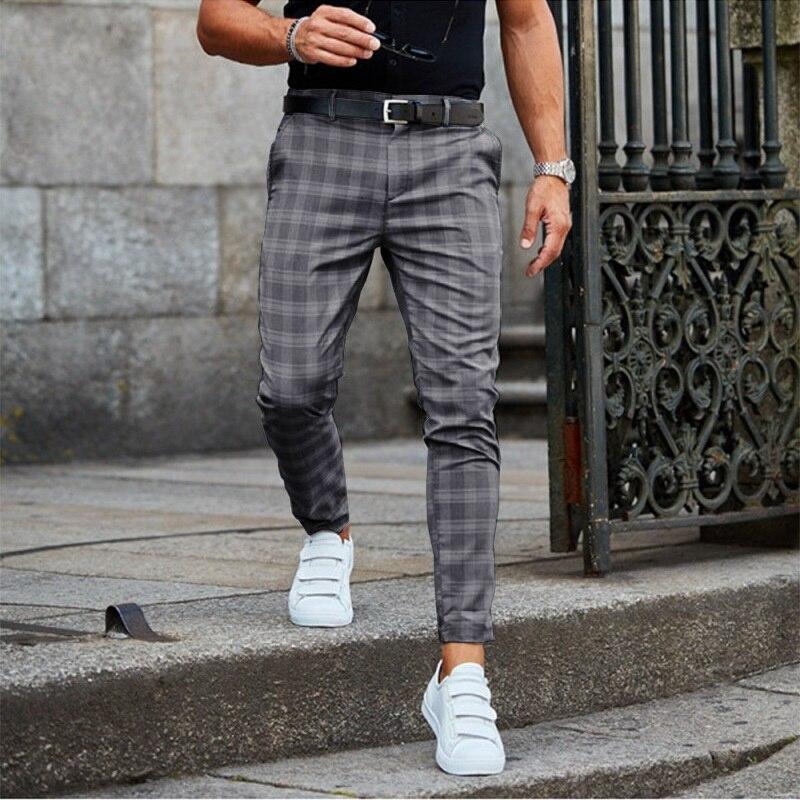 Felix – Modne spodnie chino w kratkę dla mężczyzn