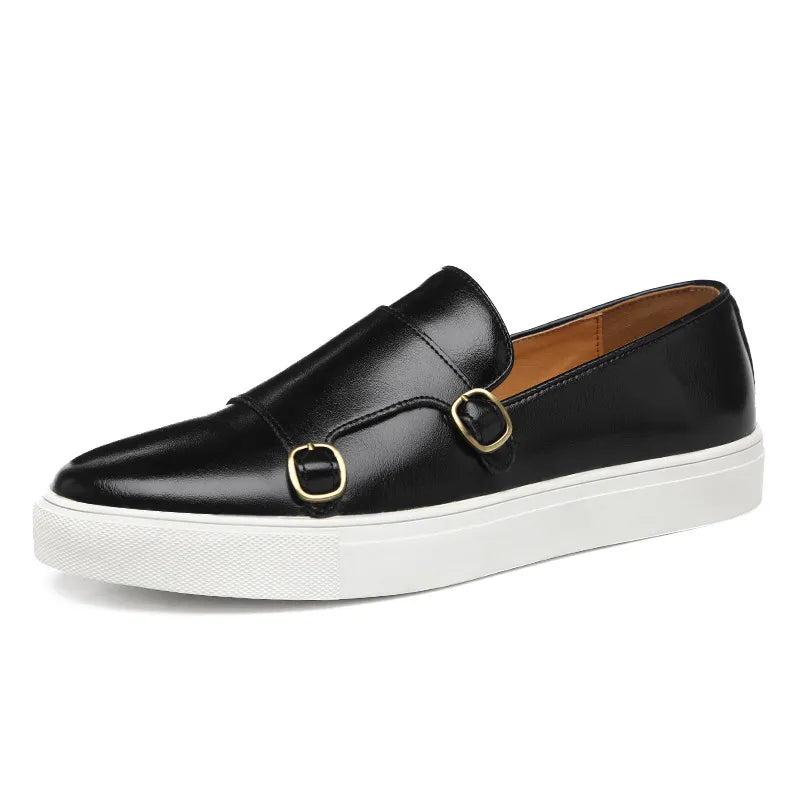 Jerald – Luźne Męskie Buty w Skórzanym Stylu