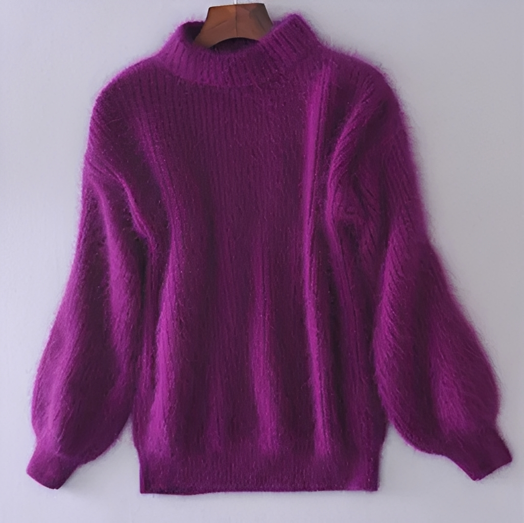 Brenda – Klasyczny Sweter w Stylu Angora