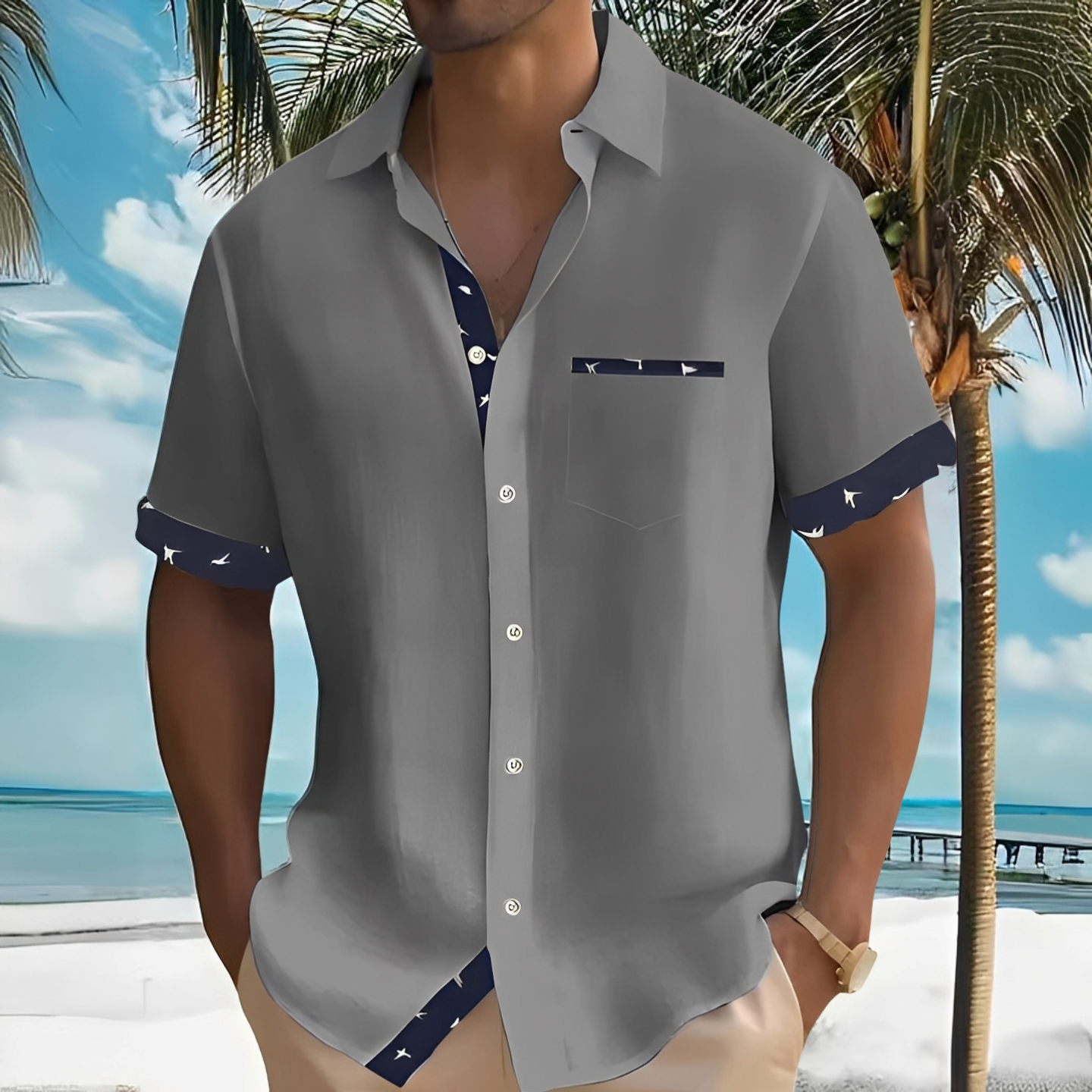 Arjun - Luźna koszula dla mężczyzn