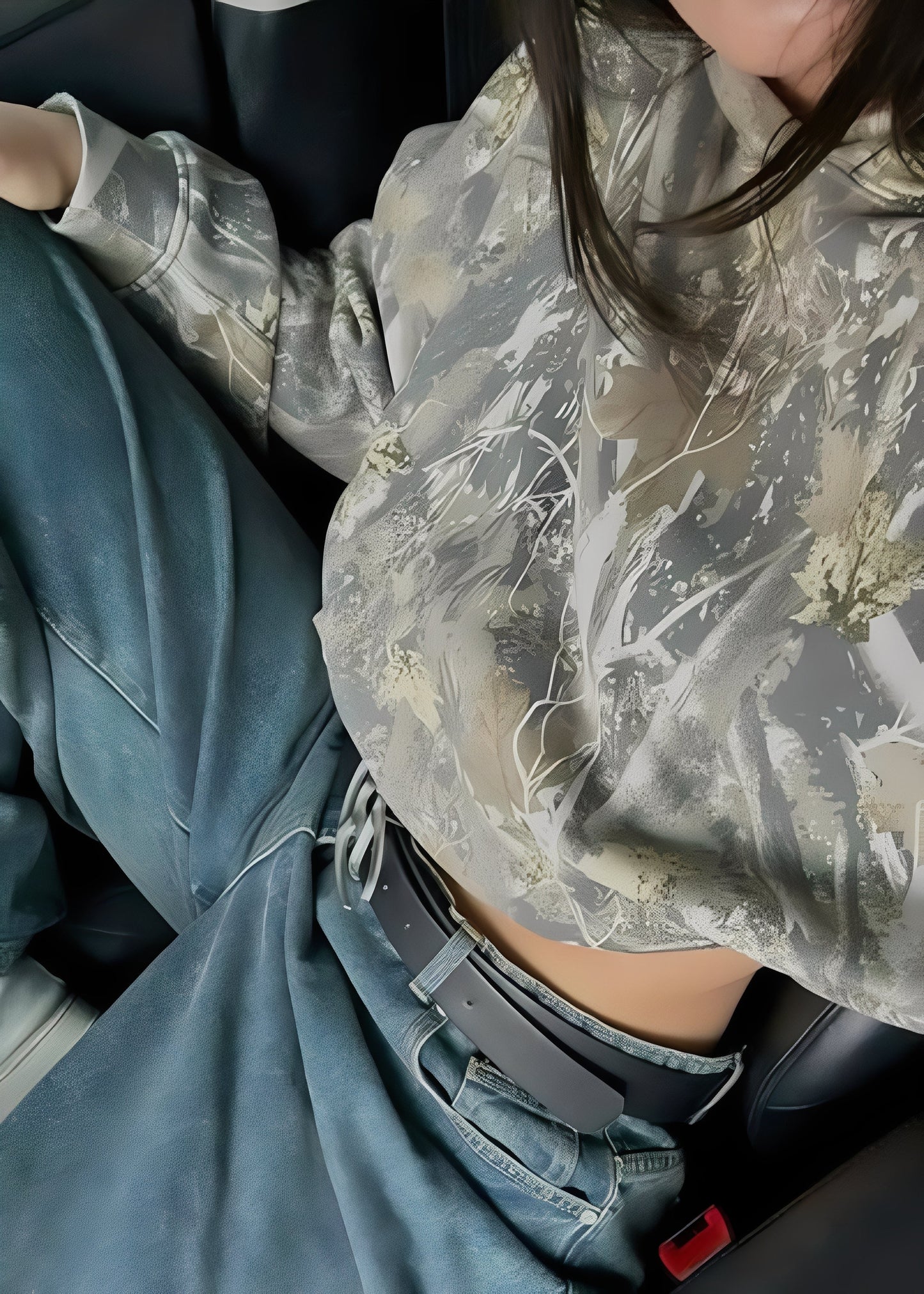 Rosanne - Stylowy damski hoodie z nadrukiem