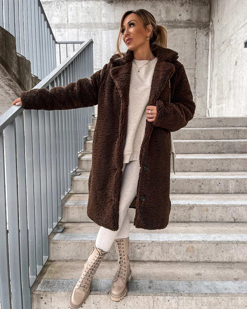 Georgiana - Elegancka sztuczna futrzana kurtka dla kobiet