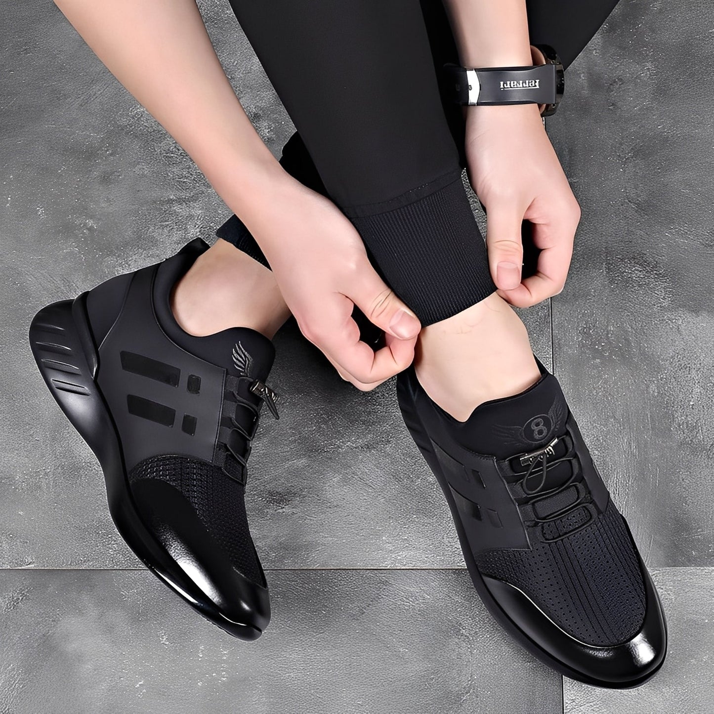 Harmon - Wygodne męskie buty sportowe ze skóry