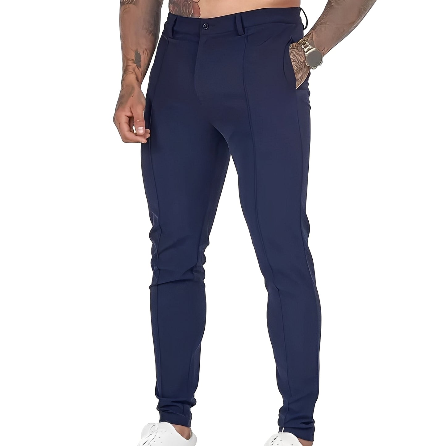 Stuart - Luźne spodnie Slim-Fit dla mężczyzn