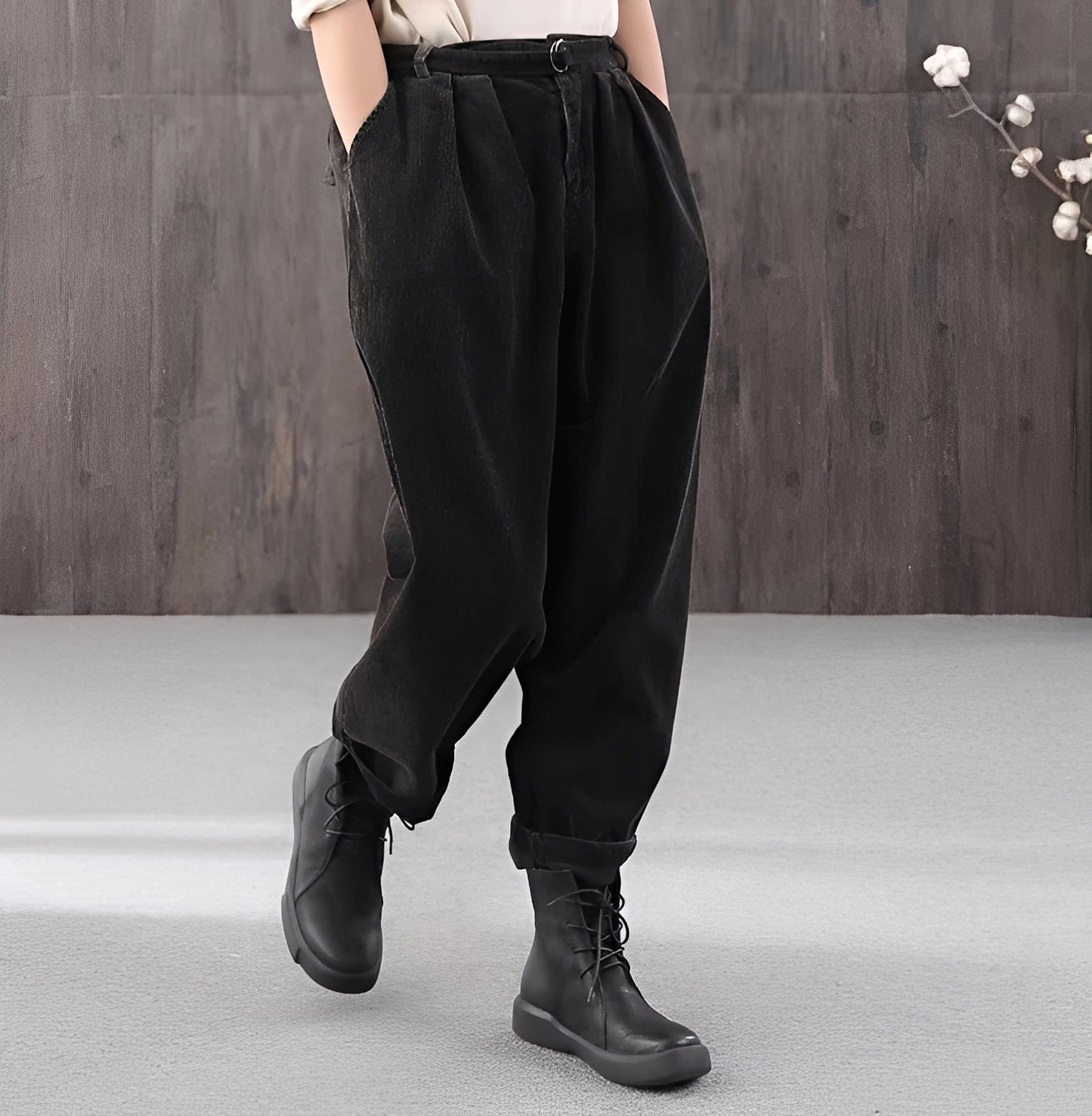 Izabelle - Luźne Baggy-Spodnie dla Pań