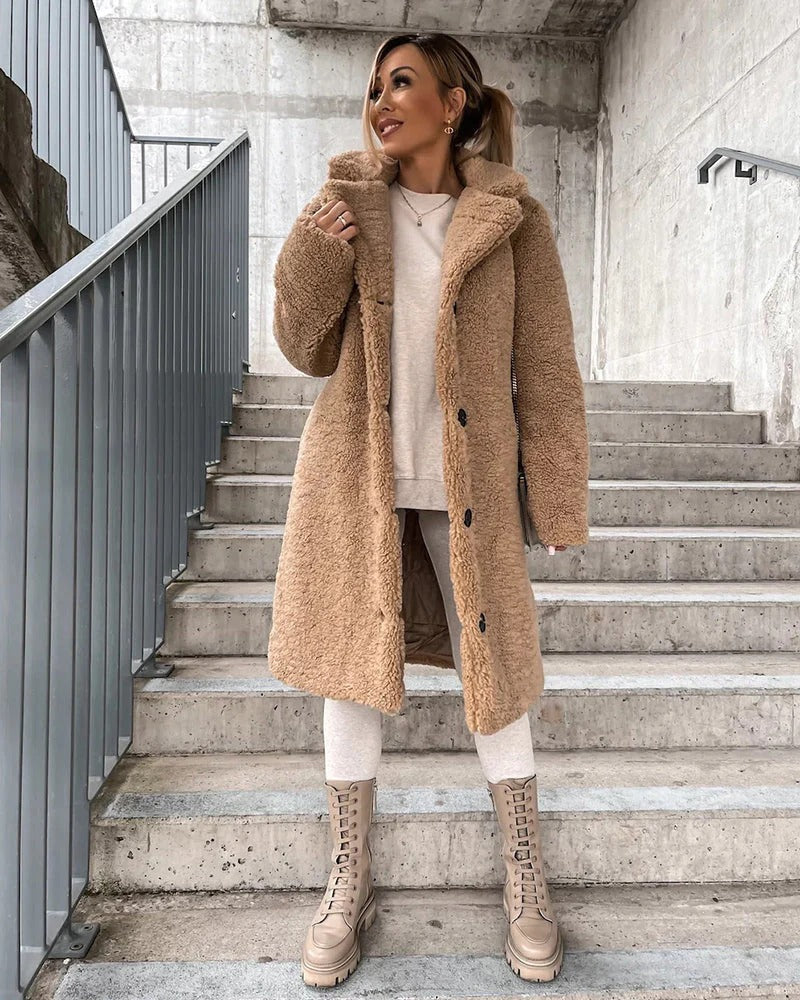 Georgiana - Elegancka sztuczna futrzana kurtka dla kobiet