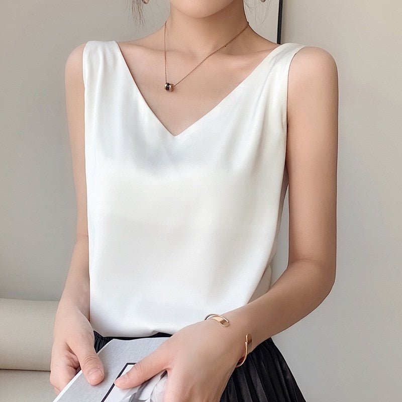Diya - Stylowy V-Neck Top dla Kobiet
