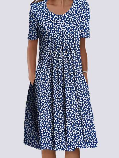 Aminah - Luźna Sukienka z Kwiatowym Wzorem dla Kobiet