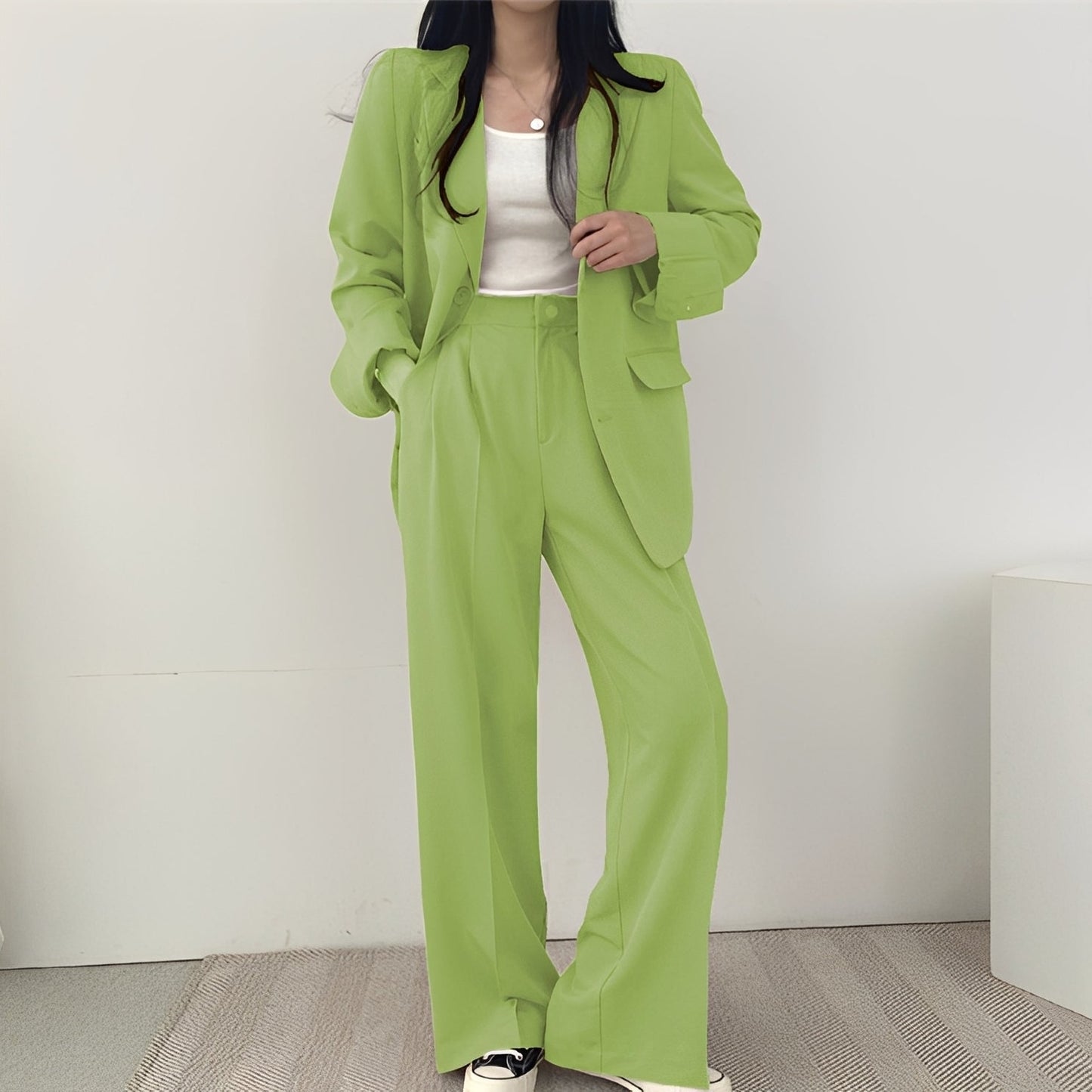 Meghan - Elegancki tweedowy komplet dwuczęściowy dla kobiet