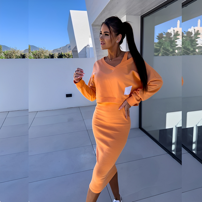 Séphora - Zestaw bluza i sukienka casual dla kobiet