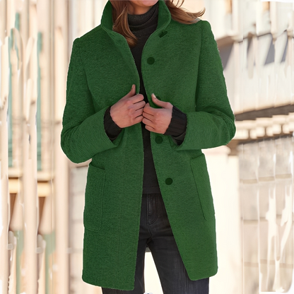 Tatienne - Damski długi nowoczesny płaszcz zimowy