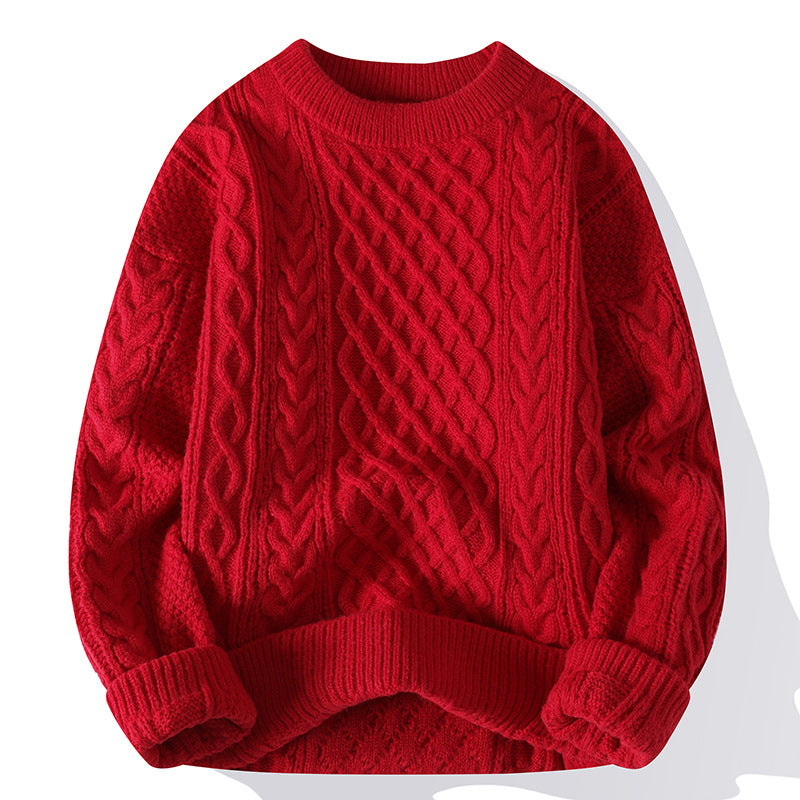 Griffin - Stylowy, lekko dziergany sweter dla mężczyzn