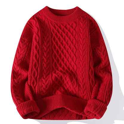 Griffin - Stylowy, lekko dziergany sweter dla mężczyzn