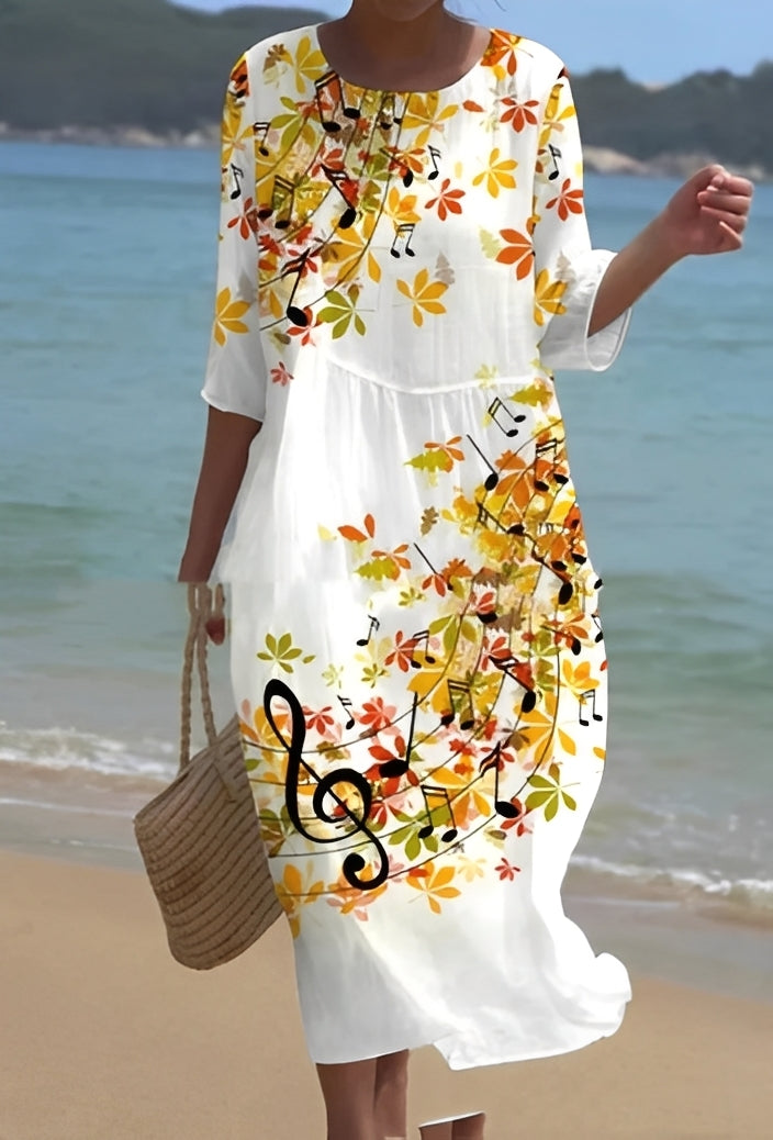 Lowri - Stylowa sukienka w kwiatowy wzór dla kobiet