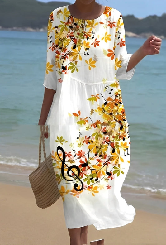 Lowri - Stylowa sukienka w kwiatowy wzór dla kobiet