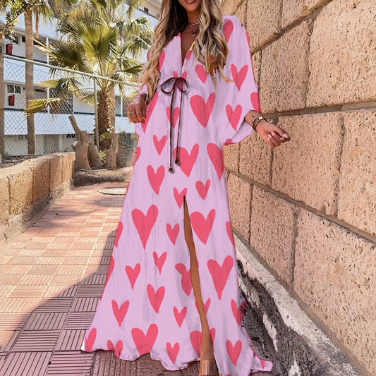 Elizabeth - Stylowa, nieregularna suknia maxi dla kobiet