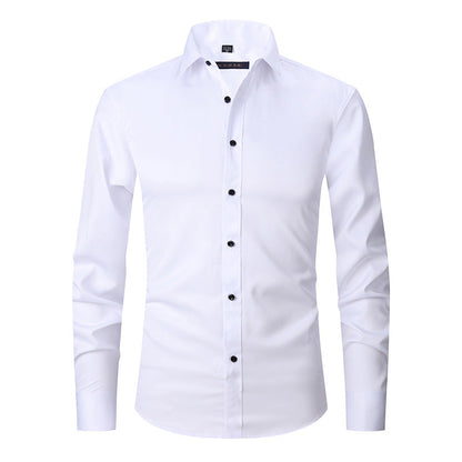Jaren - Męska elegancka koszula stretch z długim rękawem