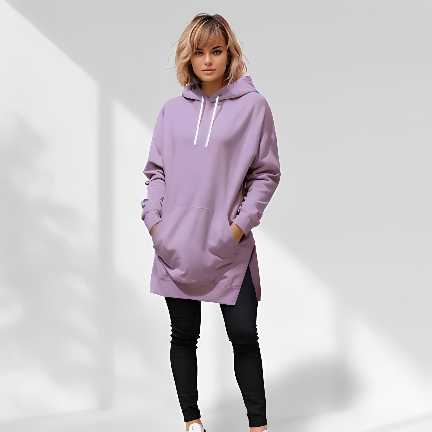 Amarante - Kobieca oversize kurtka z kapturem