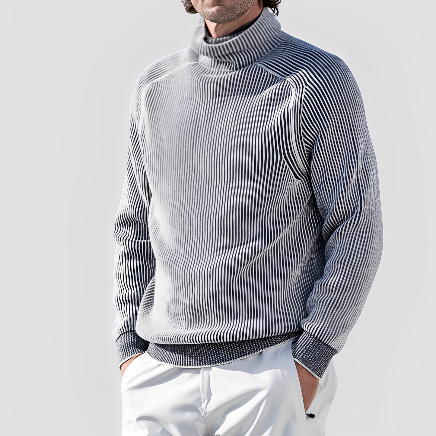 Chadwick - Męski golf z wełny, stylowy i ciepły