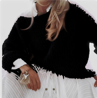 Caroline - Komfortowy, swobodnie dziany sweter damski