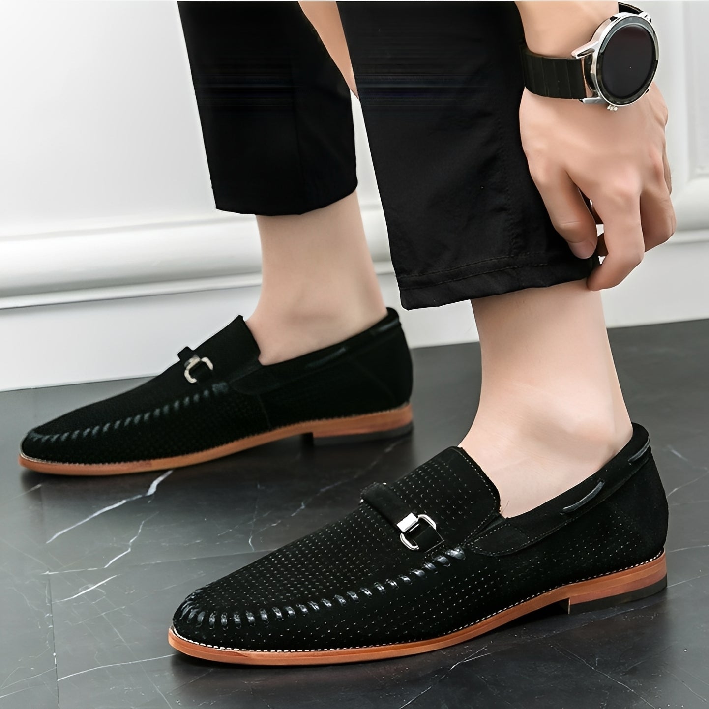 Wesley - Stylowe męskie zamszowe loafersy