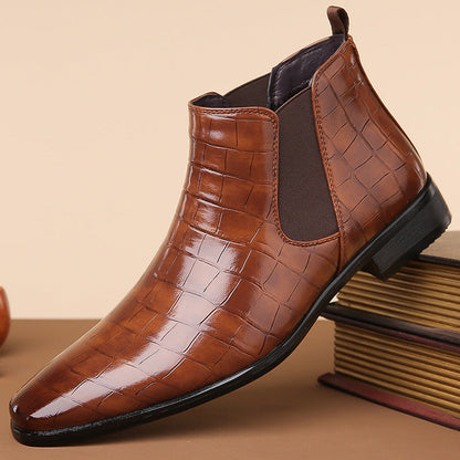 Gladwin - Eleganckie, błyszczące skórzane buty dla panów