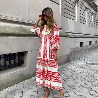 Irénée - Sukienka boho elegancka dla kobiet
