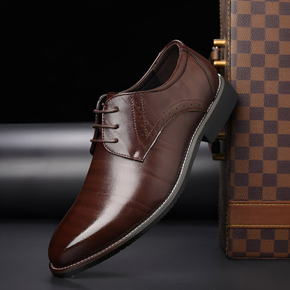 Beckham - Stylowe Sznurowane Buty Brogu dla Mężczyzn