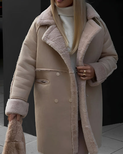 Alyssa - Nowoczesny, luźny i ciepły płaszcz dla kobiet