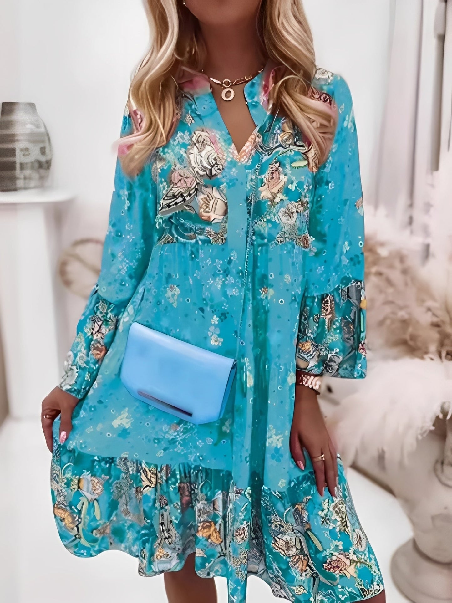 Jessie - Stylowa, luźno szyta sukienka imprezowa dla kobiet