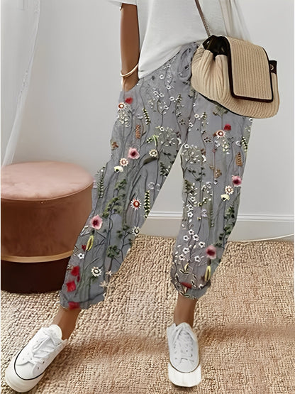 Amélia - Eleganckie bawełniane spodnie dla kobiet