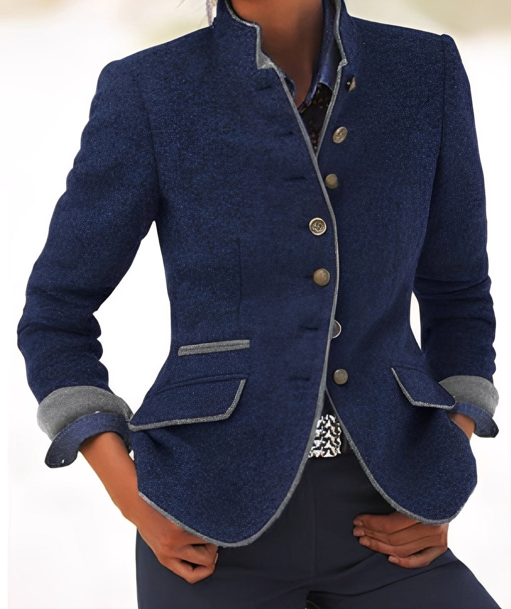 Kaelyn - Modna rekreacyjna kurtka z kieszeniami dla kobiet