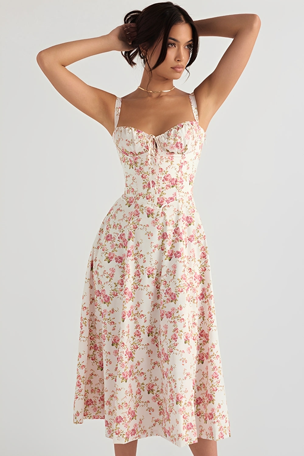 Claudia - Stylowa sukienka w kwiaty dla kobiet