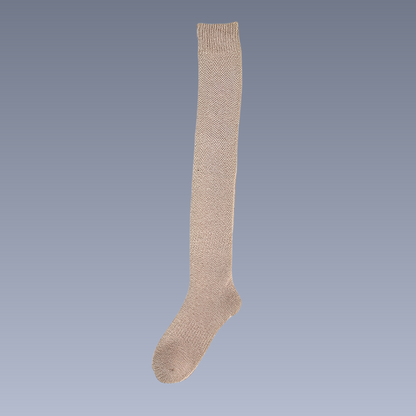 Shirlee - Stylowe, ciepłe, grube skarpety ponad kolano