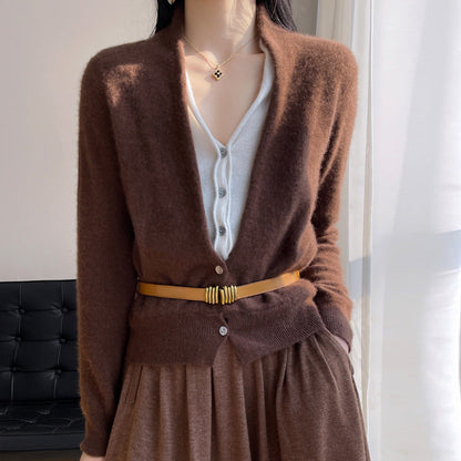 Alyssa - Luźny wełniany sweter damski