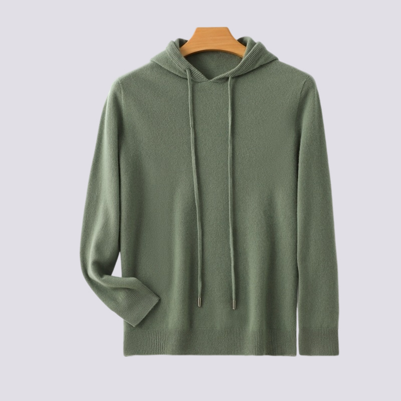Adrian - Luźny, ciepły kaszmirowy hoodie dla mężczyzn