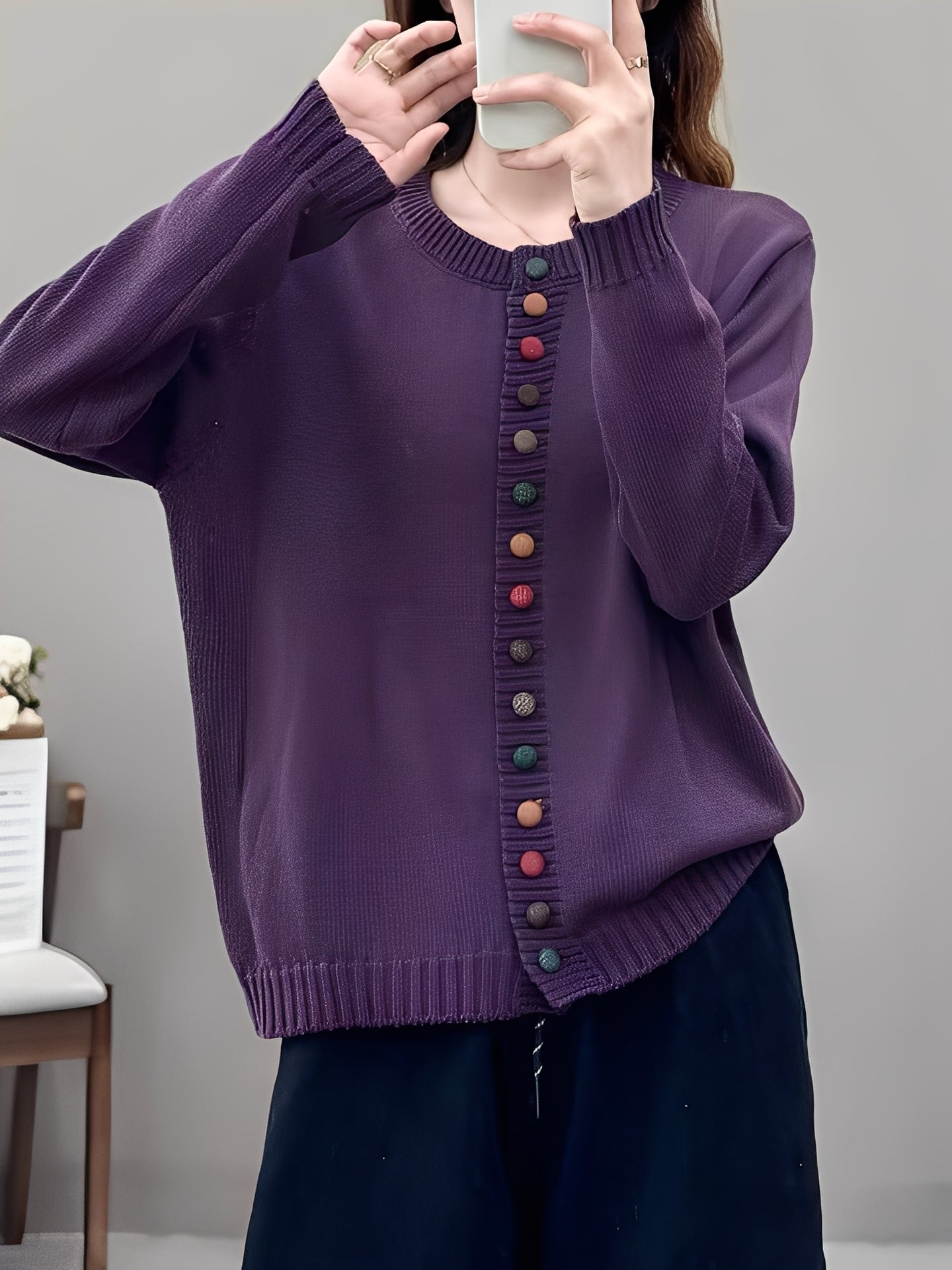 Rhonda - Stylowy, lekki kardigan dla kobiet