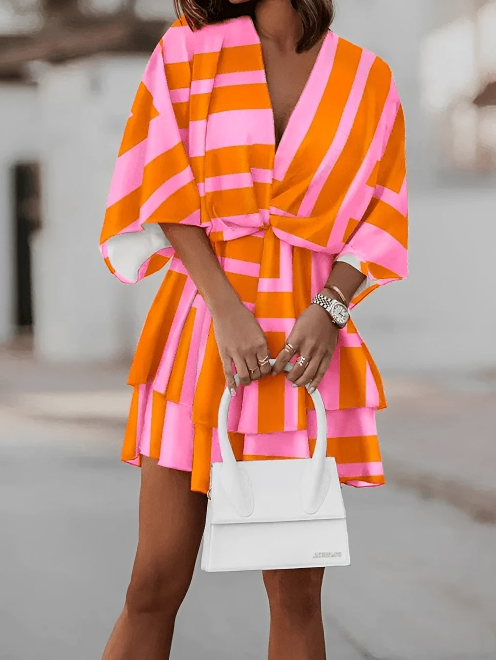 Chantelle - Stylowa, luźna sukienka mini dla kobiet