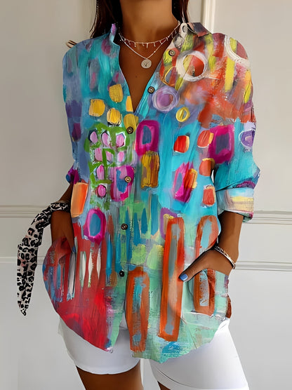 Jessica - Stylowa bluzka z kwiatowym wzorem dla kobiet