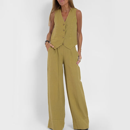 Darcie - Luźny, dwuczęściowy zestaw dla kobiet