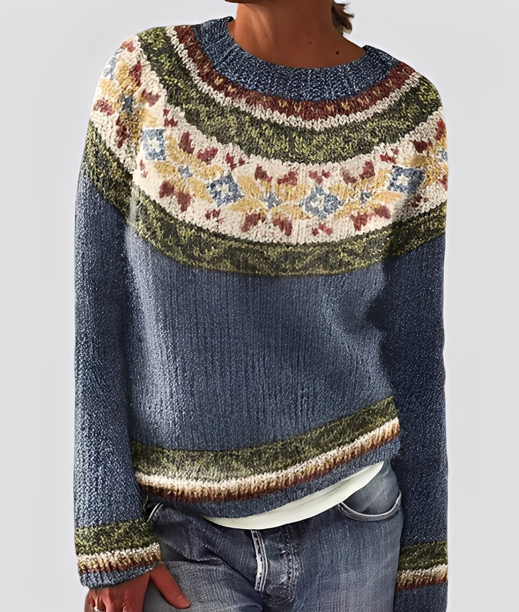 Christal - Stylowy sweter wełniany o luźnym splocie dla kobiet