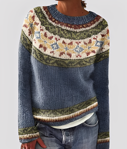 Christal - Stylowy sweter wełniany o luźnym splocie dla kobiet