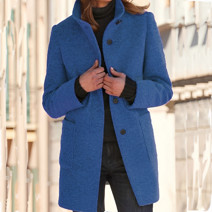 Tatienne - Damski długi nowoczesny płaszcz zimowy