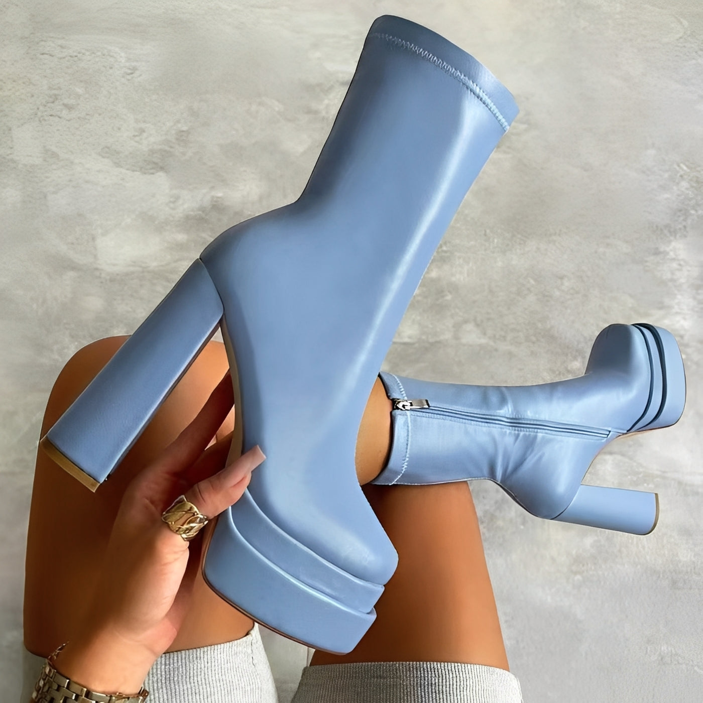 Josee - Współczesne skórzane botki dla kobiet