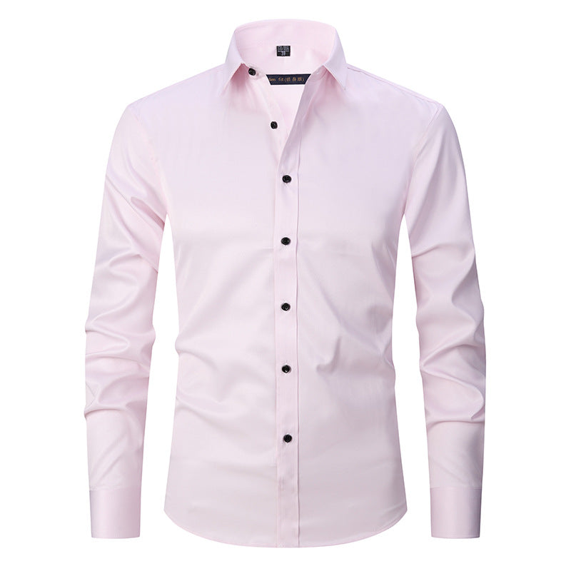 Jaren - Męska elegancka koszula stretch z długim rękawem