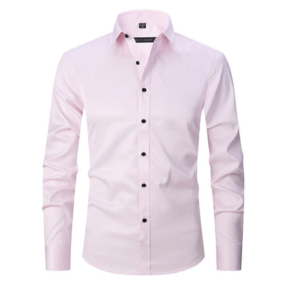 Jaren - Męska elegancka koszula stretch z długim rękawem