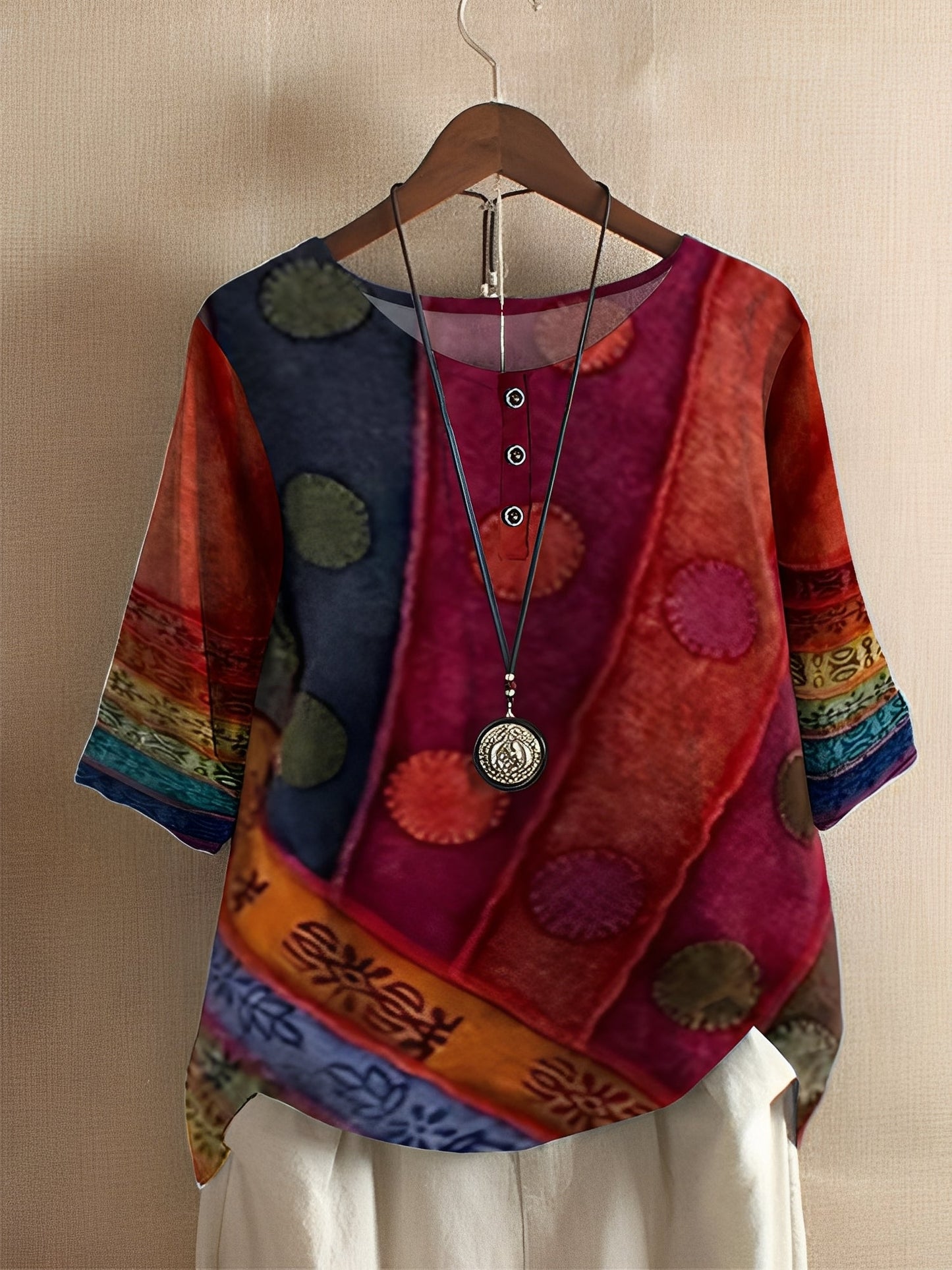 Bethany - Stylowa, luźna bluzka dla kobiet