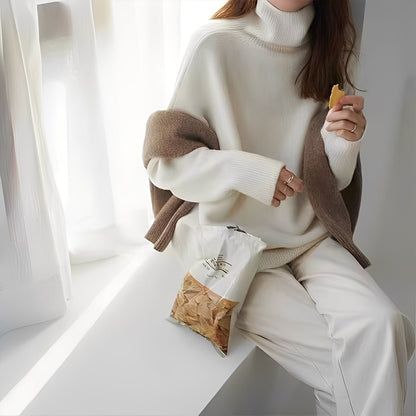 Clémentine - Elegancki sweterek z golfem dla kobiet