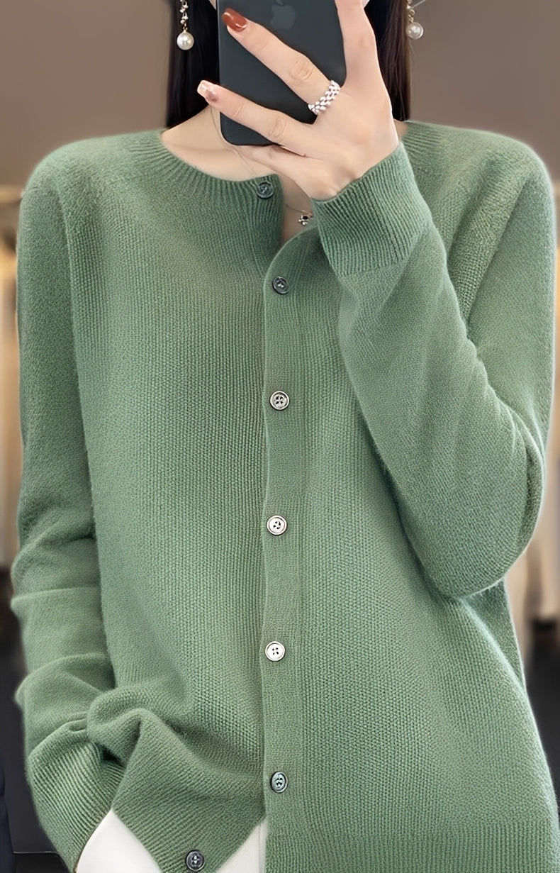 Addie - Nowoczesny kaszmirowy kardigan dla kobiet