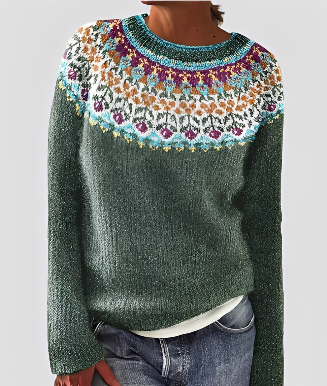 Christal - Stylowy sweter wełniany o luźnym splocie dla kobiet